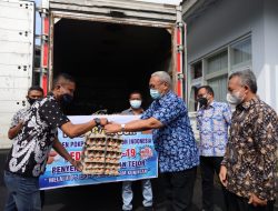 Kuningan Dapat Bantuan 10 Ribu Butir Telur dari PT CPJF