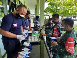 Anggota TNI dan PNS Kodim Kuningan Dites Urine