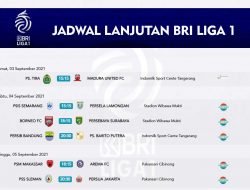 BRI Liga 1 Resmi di lanjutkan,Berikut Jadwal Pertandingan Selajutnya