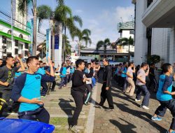 Puluhan Satpam BRI Cabang Kuningan Ikuti Latihan Beladiri Bima Suci