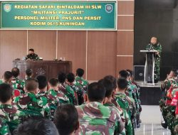 Militansi Prajurit TNI Kodim Kuningan “Digembleng” Kabintaldam III/SLW