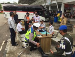 32 Kendaraan Diperiksa Dalam Opsgab Angkutan Ilegal di Terminal Tipe A Kertawangunan