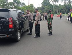 TNI-Polri Gelar Pengamanan Nataru di Tugu Ikan Sampora