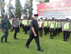 Jelang Hari Raya Idul Fitri 1443 H, Polres Kuningan Gelar Apel Pasukan Operasi Ketupat 2022