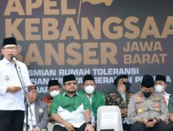 Gubernur RK Hadiri Apel Kebangsaan 1.000 Banser dan Peresmian Gedung Pengurus Wilayah GP Ansor Jabar