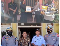 Peringati HUT Polantas ke-67, Sat Lantas Polres Kuningan Berikan Bantuan Kepada Korban Lakalantas