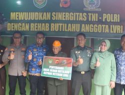 Bedah Rumah Anggota LVRI, Wujud Sinergi TNI-Polri