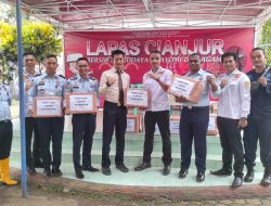 Lapas Kuningan Beri Bantuan Lapas yang Terdampak Bencana di Cianjur