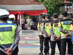 Jelang Nataru, Polres Kuningan Gelar Pasukan Operasi Lilin Lodaya 2022