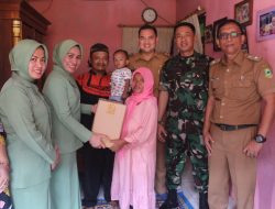 Peduli Stunting, Kodim Kuningan Berikan Bantuan kepada Bilah Abizal