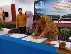 Bangun Sinergi dengan Dunia Usaha dan Dunia Industri, Uniku Teken MoA dan MoU