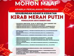 Catat! Inilah Rekayasa Jalan di Kota Cirebon Selama Kirab Merah Putih