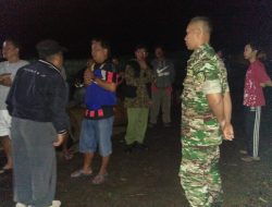 Babinsa Desa Citikur Berhasil Mengamankan Barang Bukti Pencurian Kayu SonoKeling
