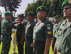 Puluhan Anggota Kodim Kuningan Naik Pangkat