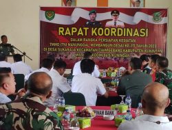 Rakor Persiapan TMMD ke-117 Kodim Kuningan di Desa Sukaraja