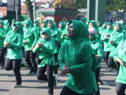 Jalin Keakraban, Persit Kodim Kuningan Olahraga Bersama
