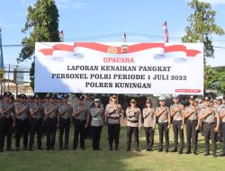28 Anggota Polres Kuningan Naik Pangkat