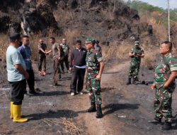 Tinjau Lokasi Kebakaran Karhutla, Dandim Perintahkan Babinsa Aktifkan Lapan Fire Hotspot