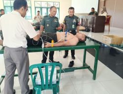 Serbuan EKG, Prajurit Kodim Kuningan Diperiksa Jantung