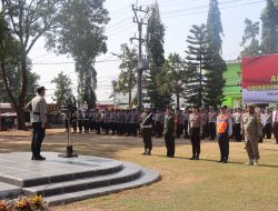 Jelang Pemilu 2024, Polres Kuningan Gelar Apel Pasukan Operasi Mantap Brata