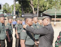 38 Personil TNI AD Kodim Kuningan Naik Pangkat