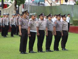 62 Personil Polres Kuningan Naik Pangkat