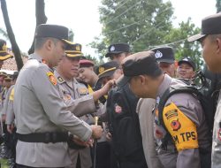 Pimpin Apel Pergeseran Pasukan Pengamanan TPS, Ini Pesan Kapolres