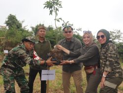 Prajurit TNI Tanam Puluhan Pohon di Lereng Gunung Ciremai Blok Lambosir