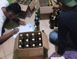 Satresnarkoba Polresta Cirebon Sita Puluhan Botol Miras