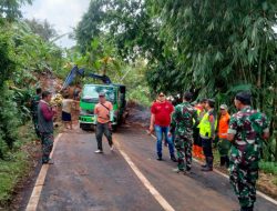 3 Desa Diterjang Longsor, Dandim Kuningan Tinjau ke Lokasi