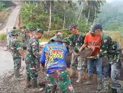 Doa dan Harapan Warga Desa Kutawaringin Terkabul, Berkat TMMD Jalan Rabat Beton Terwujud