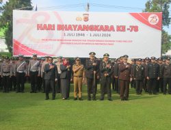 Polres Kuningan Peringati Hari Bhayangkara ke-78, Kapolres : Menjaga Ketertiban dan Keamanan Bukan Tugas Polisi Saja