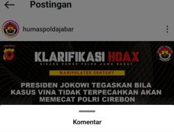 Unggah Klarifikasi Keterangan Jokowi Terkait Pemecatan Polisi Di Cirebon, IG Humas Polda Jabar Diserang Netizen