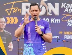 Hadir Di Fun Run Kapti Agraria, AHY Berikan Motivasi Kepada Taruna STPN