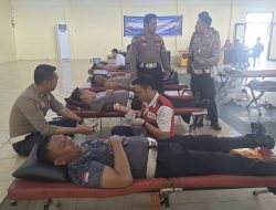 Sambut Hari Lalulintas ke-69, Satlantas Polres Kuningan Gelar Donor Darah