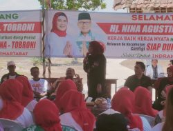 Mantan Bupati Indramayu Ajak Masyarakat Desa Panyingkiran untuk Memenangkan Paslon Nina – Tobroni