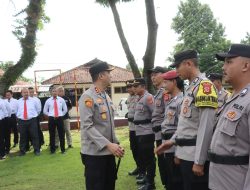 Kapolres Kuningan Cek Pasukan Pengamanan Pilkada 2024