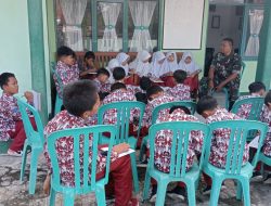Babinsa Cibingbin Berikan Materi Wasbang Kepada Siswa Sekolah Dasar
