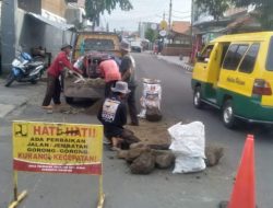 Gorong-Gorong di Jalan Juanda Amblas, PUTR Targetkan Perbaikan Selesai 1 Hari