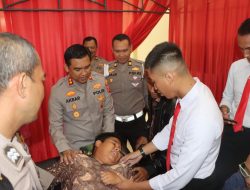 Sambut Hari Bhayangkara ke-79, Polres Kuningan Gelar Donor Darah dan Khitanan Massal