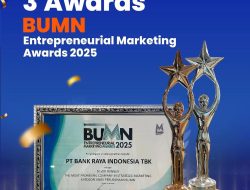 Bank Raya Raih Tiga Penghargaan di BUMN Entrepreneurial Marketing Awards 2025