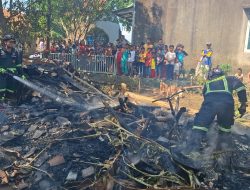 Lupa Matikan Tungku, Rumah Semi Permanen di Cibingbin Kuningan Terbakar