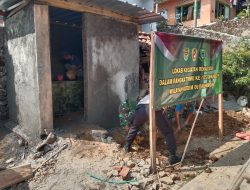 Satgas TMMD Bangun MCK Warga Sindangjawa, Progres Capai 50 Persen