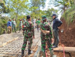 Dandim 0615/Kuningan Tinjau Progres TMMD Nasional ke-125 di Desa Sindangjawa