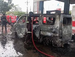 Mobil Terbakar Saat Isi BBM, SPBU Mandirancan Kuningan Rugi Rp520 Juta