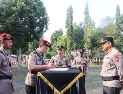 Kapolres Kuningan Pimpin Sertijab Sejumlah Perwira, Dorong Adaptasi Cepat di Lingkungan Baru
