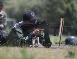 Kodim 0615/Kuningan Gelar Latihan Menembak Senjata Ringan Semester II Tahun 2025