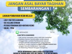 Waspada Penipuan! PAM Tirta Kamuning Imbau Pelanggan Bayar Tagihan Air Hanya Melalui Saluran Resmi