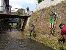Sungai Citamba Kembali Bersih Berkat Karya Bakti Babinsa dan Warga Awirarangan