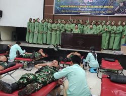 Donor Darah dan Cek Kesehatan, Acara HUT Korem dan Kodim Kuningan Sentuh Hati Masyarakat